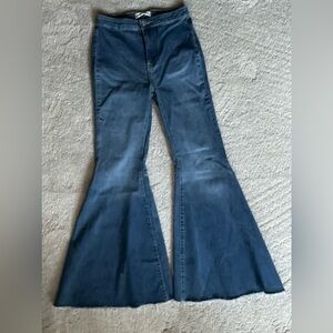 We The Free Dark Blue Flare Jeans